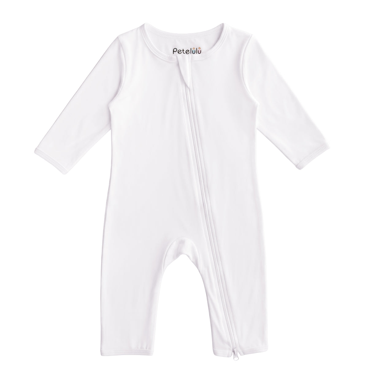 Bamboo Long-Sleeve Zip Romper